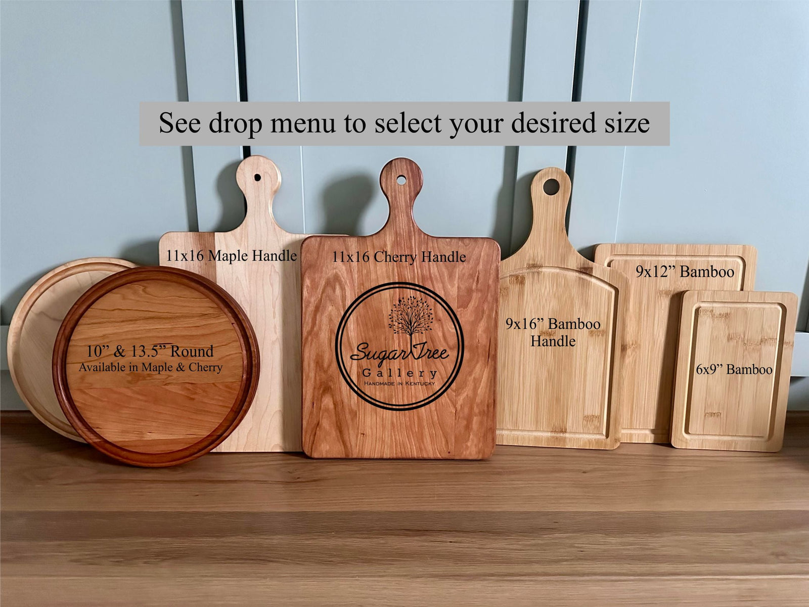 Personalized Engraved Round Cheese Cutting Board | Compton Design