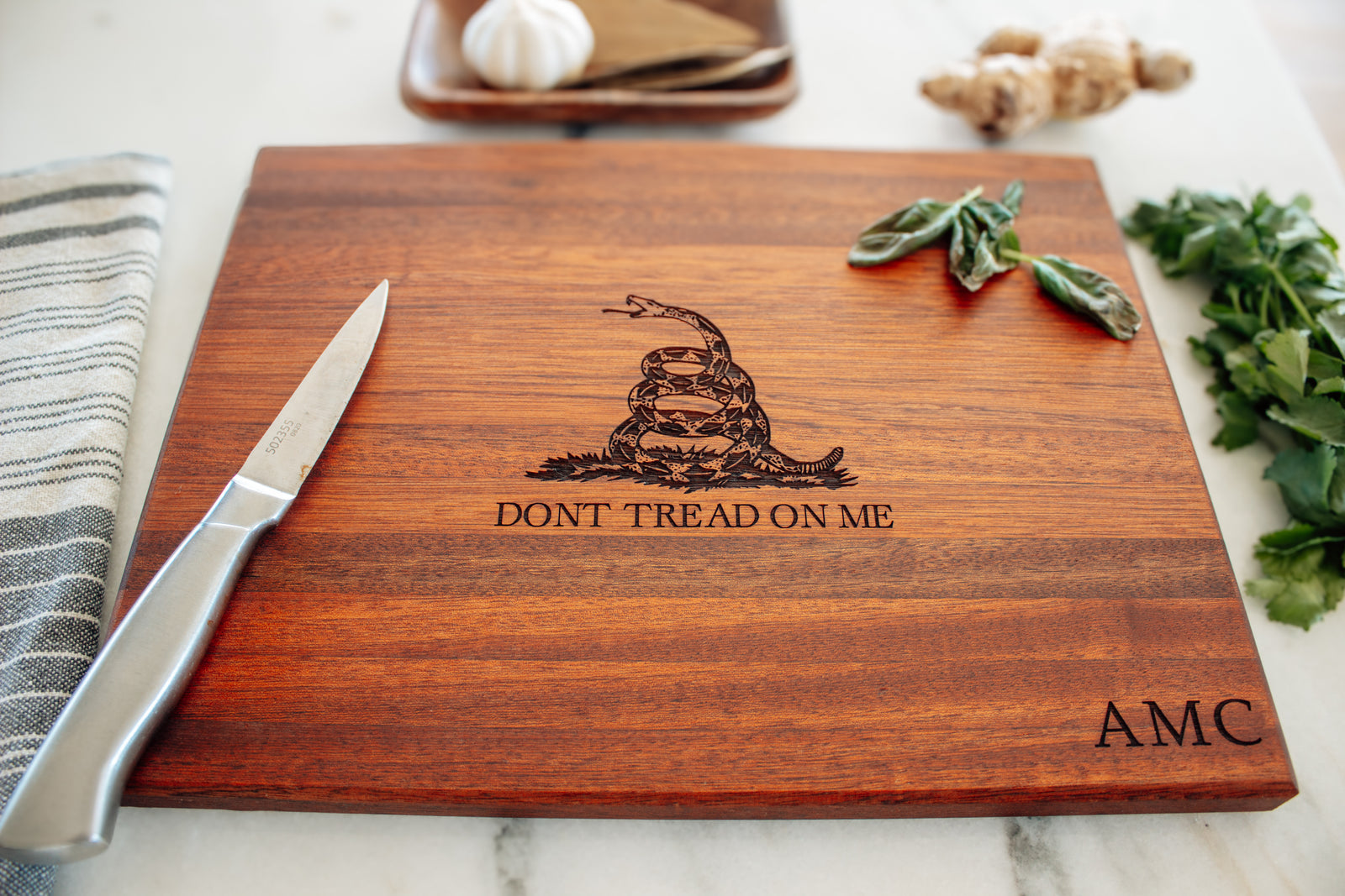 Cutting Board | Don't Tread On Me Design