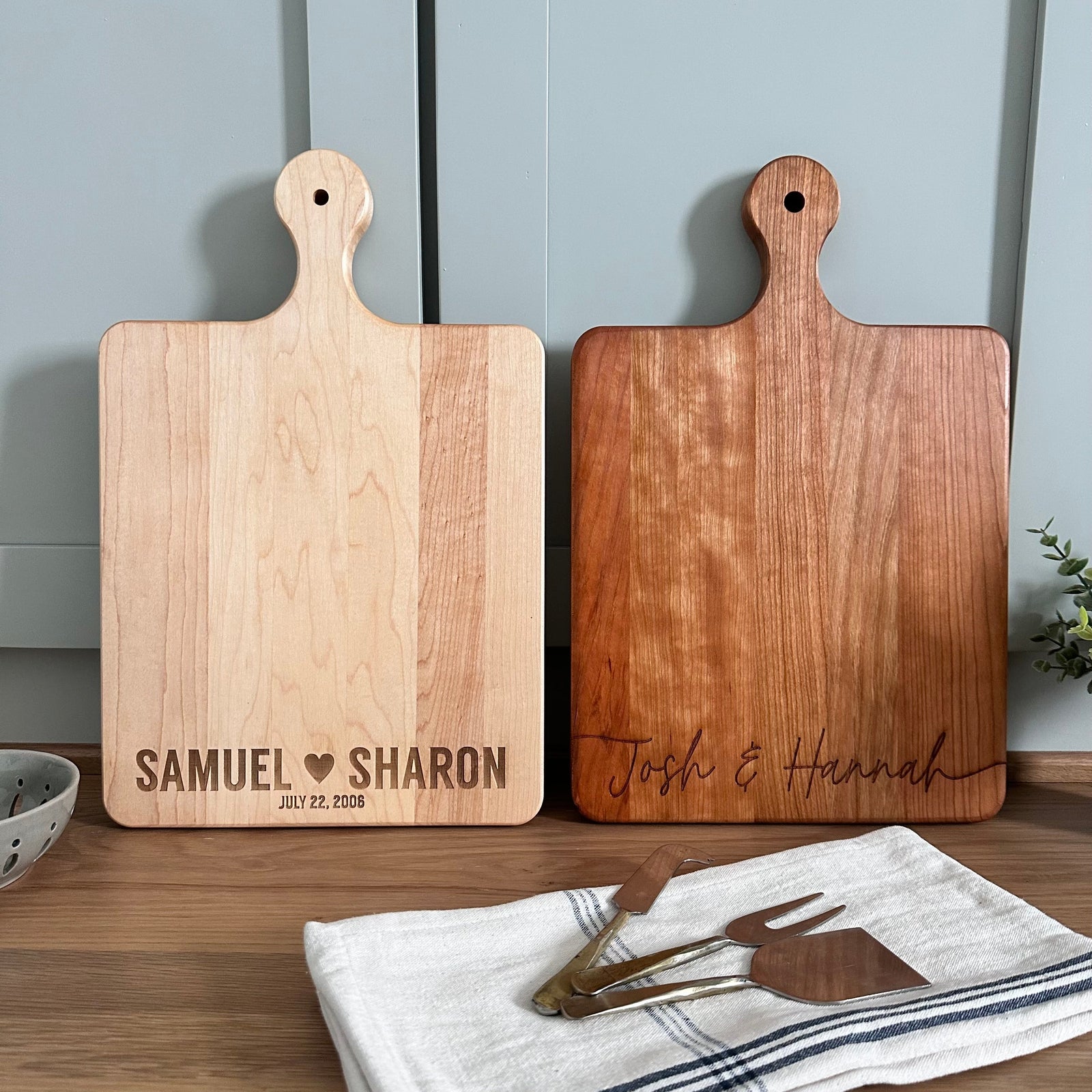 Personalized Engraved Charcuterie Board, Custom Housewarming Cheese Board Perfect for Real Estate Closing or Wedding Gift