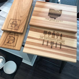 Personalized cutting board designs | Sugar Tree Gallery | Heirloom Quality Kitchen & Home SugarTreeGallery
