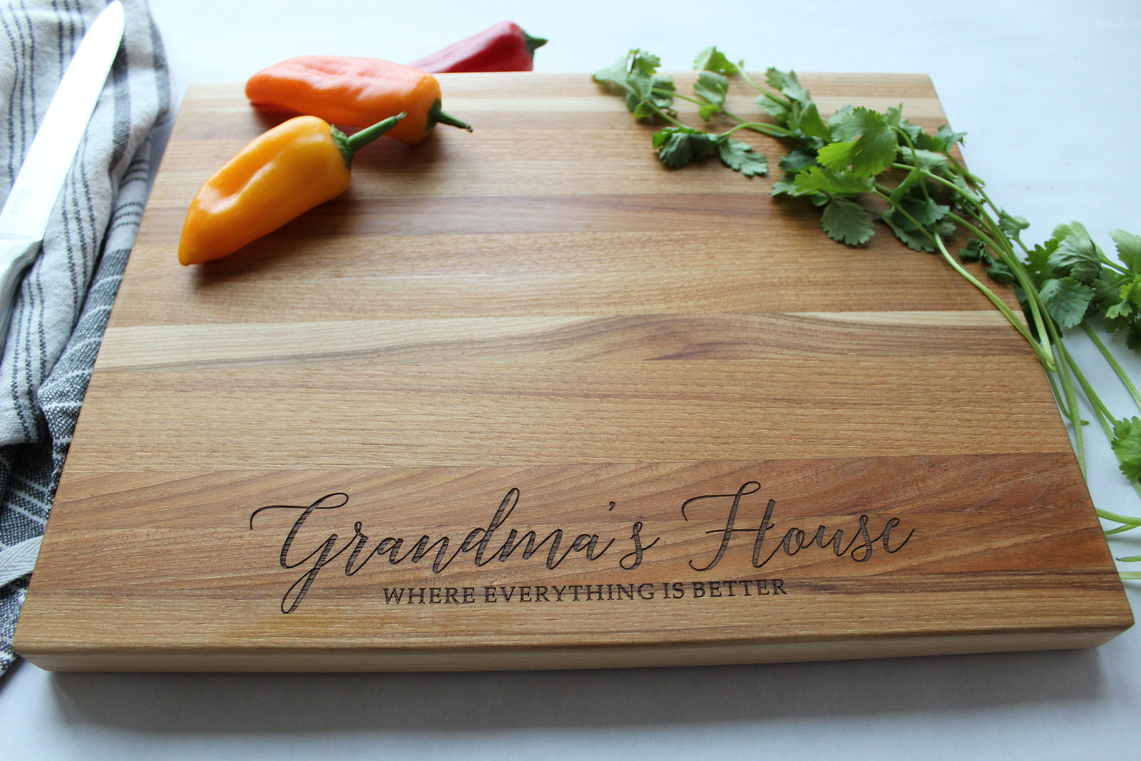 Personalized Butcher Block | Grandmas House Design