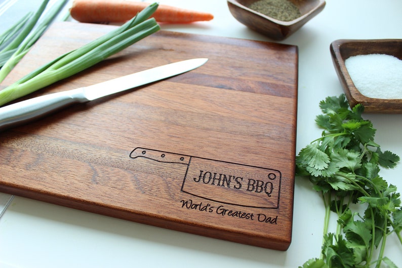 Personalized Cutting Board Custom Engraved For Fathers Day