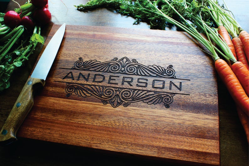 Personalized Cutting Board Custom Engraved For Mothers Day