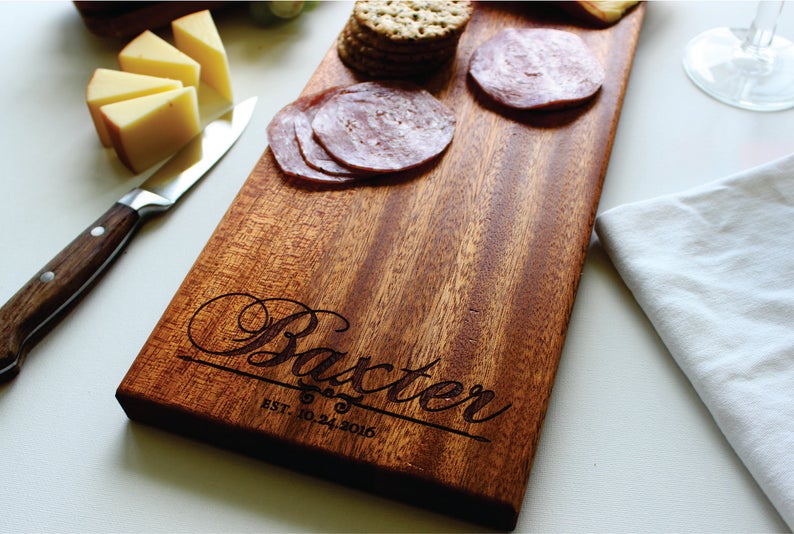 Personalized Cheese Charcuterie Board | SugarTreeGallery