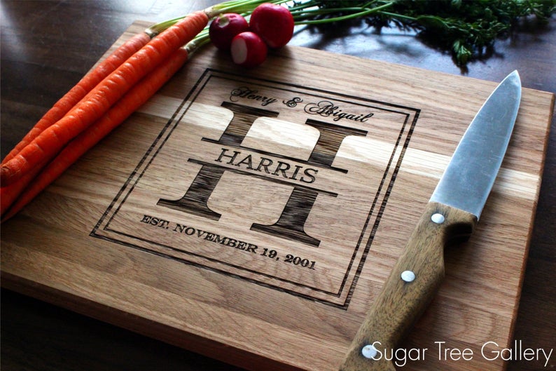 Personalized Cutting Board Custom Engraved For Mothers Day