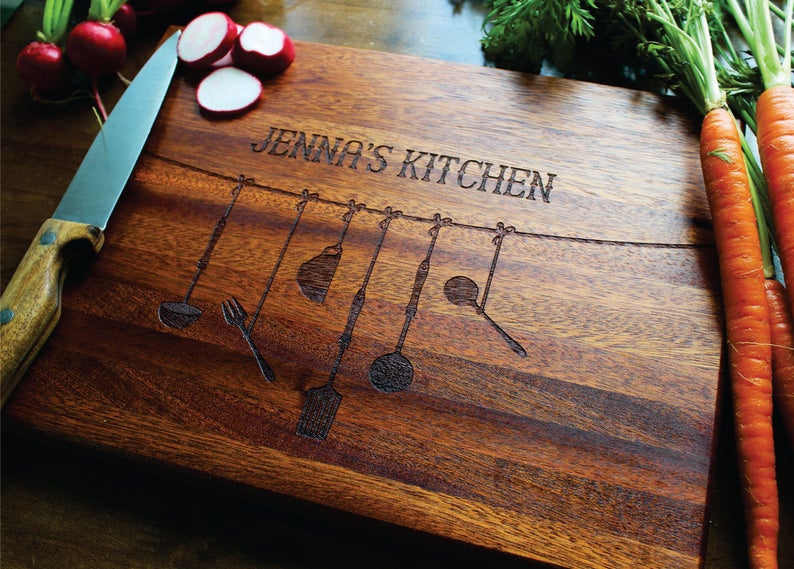 Personalized Cutting Board Custom Engraved For Mothers Day