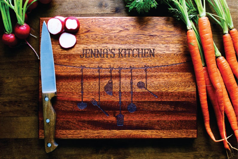 Personalized Cutting Board Custom Engraved For Mothers Day
