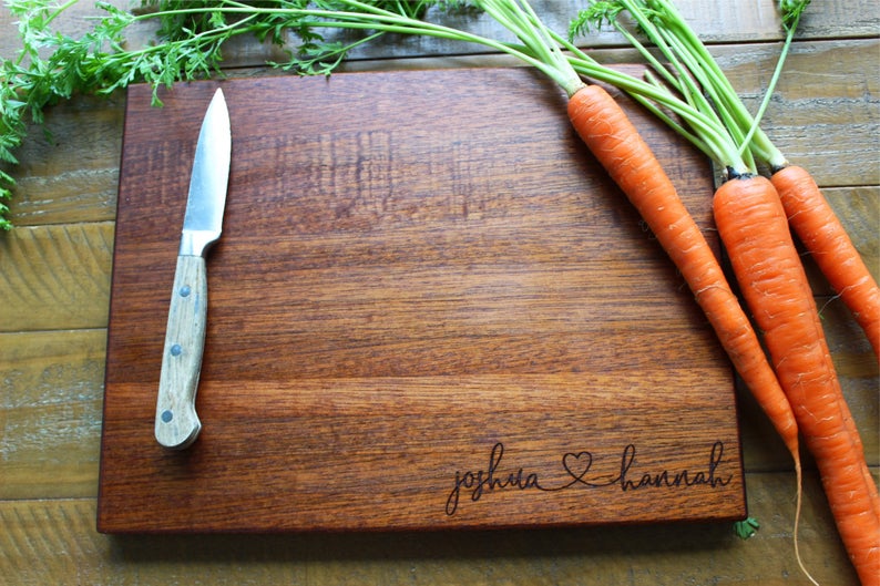 Personalized Cutting Board Custom Engraved For Wedding Gifts