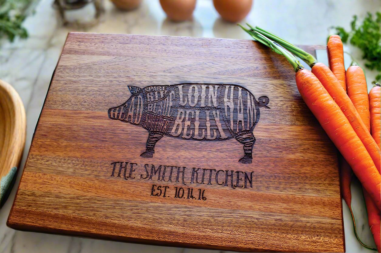 Personalized Cutting Board Custom Engraved For Mothers Day