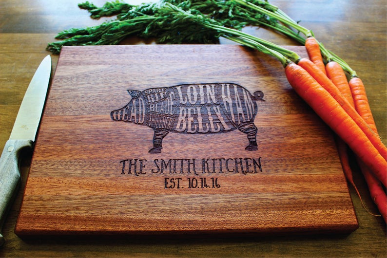 Personalized Cutting Board Custom Engraved For Mothers Day