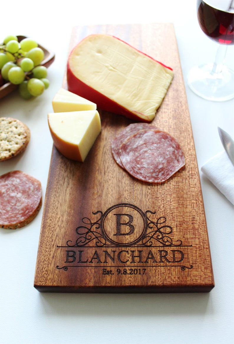 Personalized Cheese Charcuterie Board | SugarTreeGallery