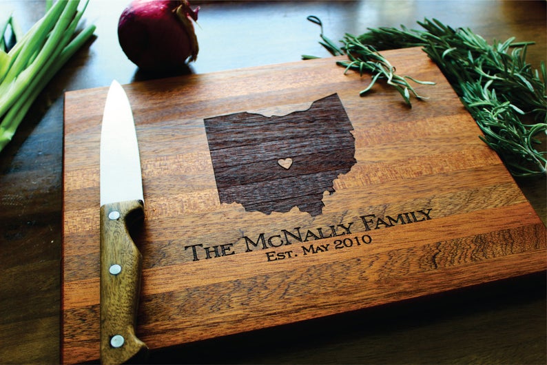 Custom Engraved Cutting Board | Sugar Tree Gallery