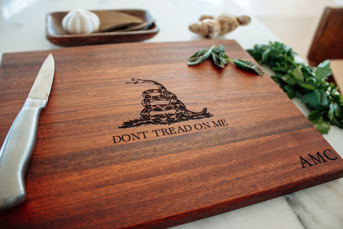 Cutting Board | Don't Tread On Me Design