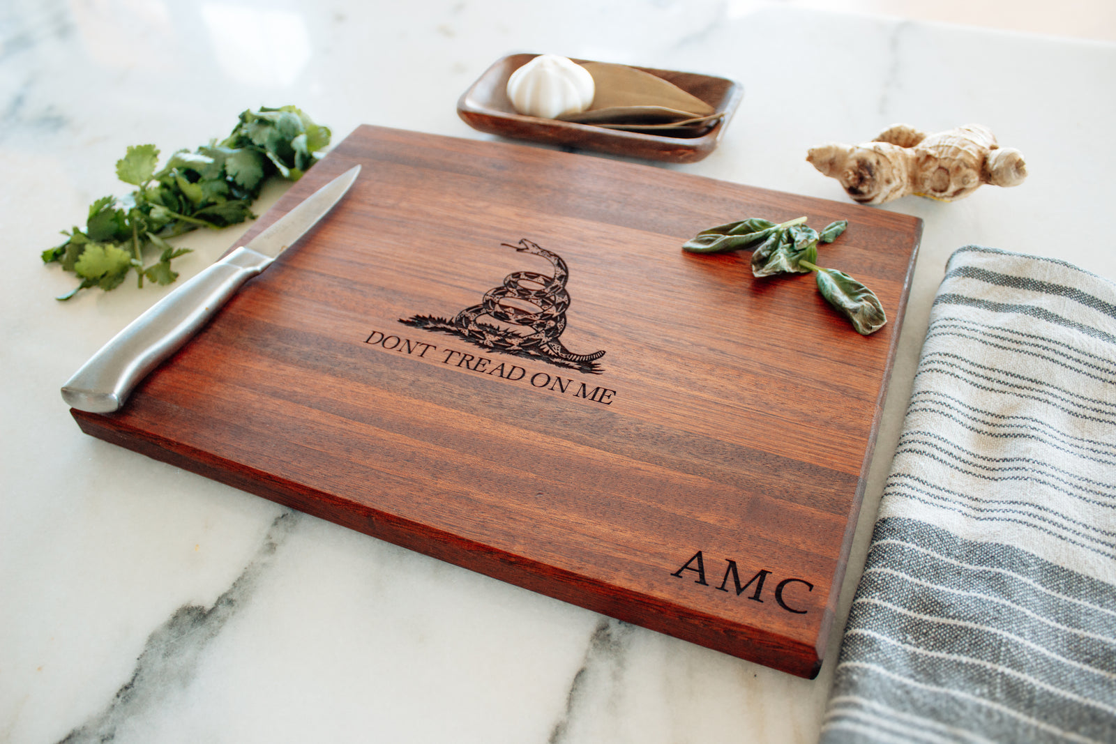 Cutting Board | Don't Tread On Me Design