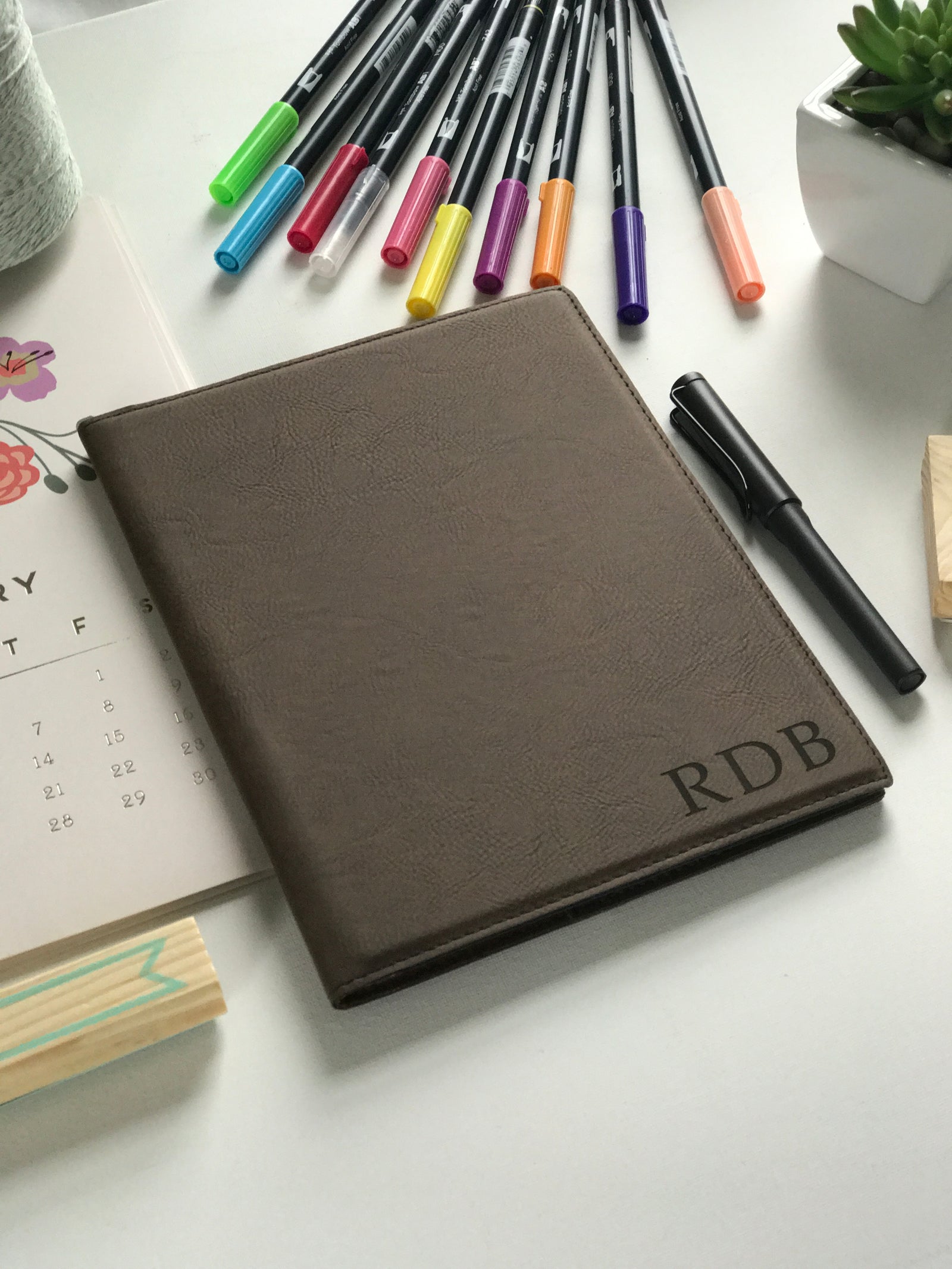 Personalized Padfolio Custom Engraved to order | CARTER Design