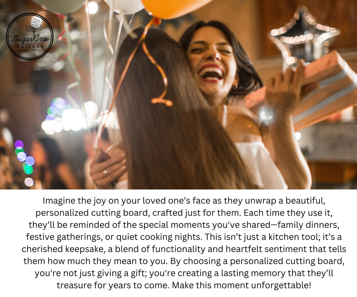 Personalized Cheese Board With Handle, Custom Housewarming Charcuterie Board Perfect for Wedding Gift