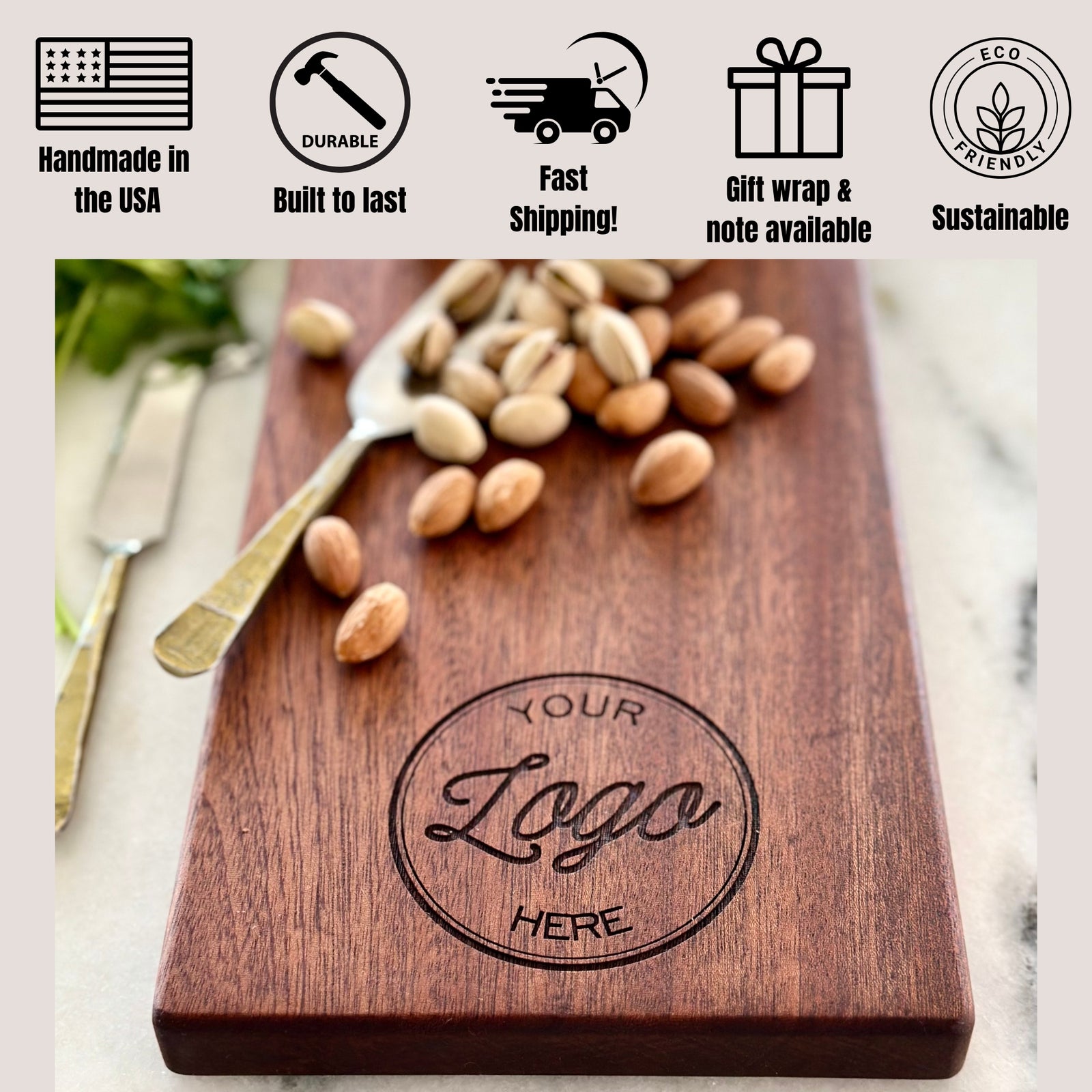 Logo Branded Cheese Board