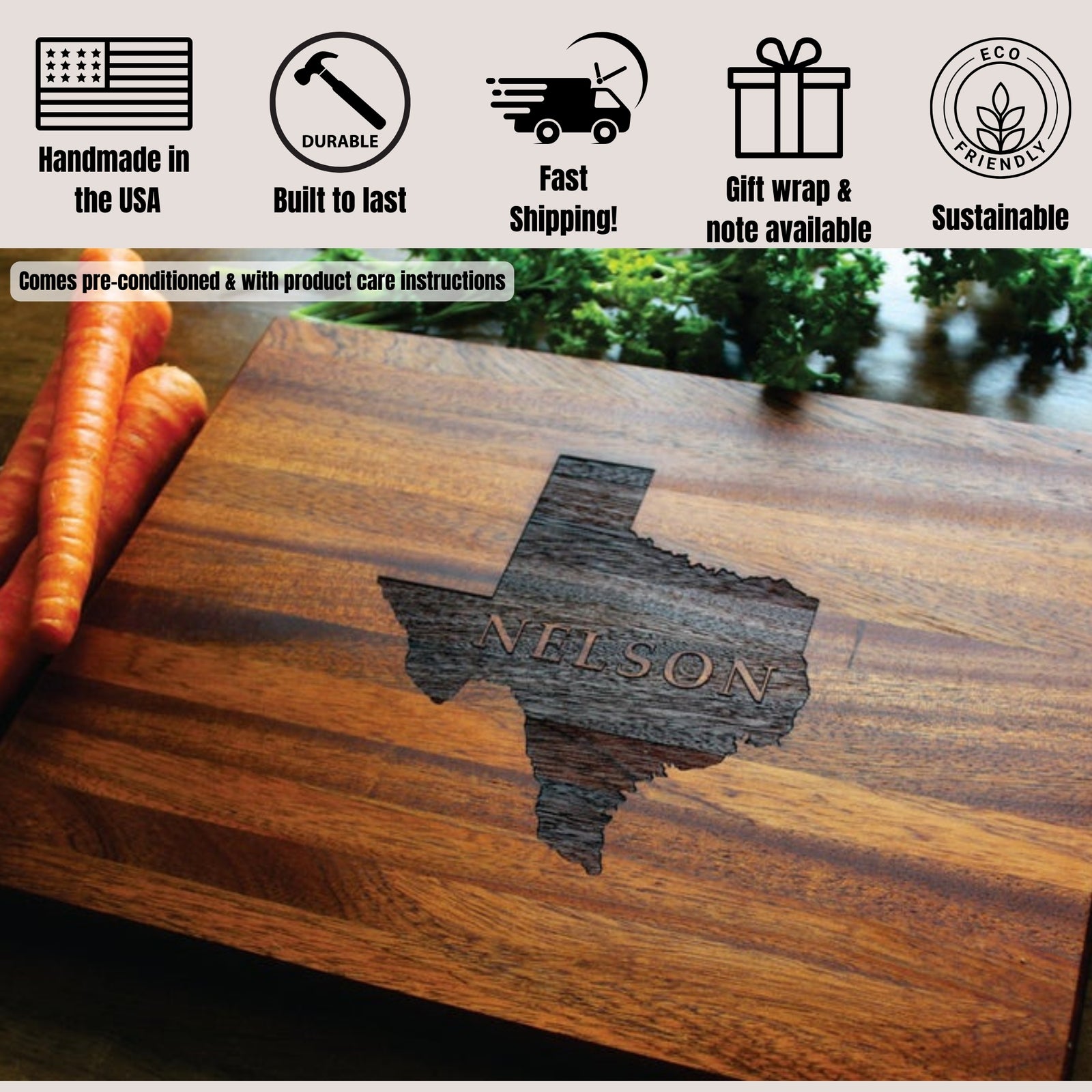 Custom Personalized Cutting Board | BigState Design