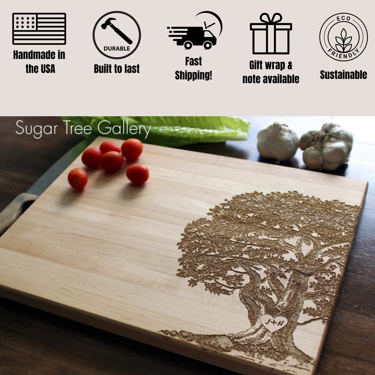 Custom Engraved Cutting Board | Tree1 Design