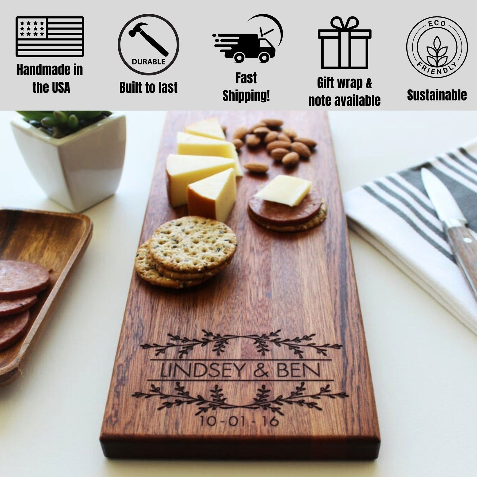 Personalized Cheese/Charcuterie Board | Willow Design