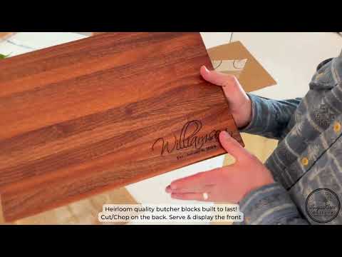 Custom Engraved Butcher Block | ButcherCow Design