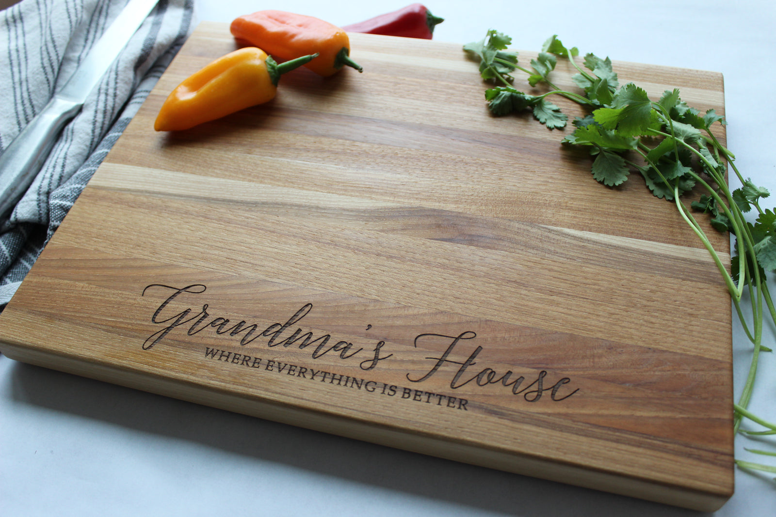 Personalized Butcher Block | Grandmas House Design