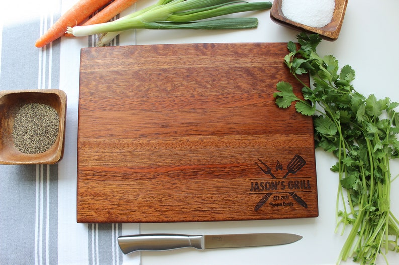 Personalized Cutting Board For Dad, Fathers Day Gifts From Kids Grill –  BellaCuttery