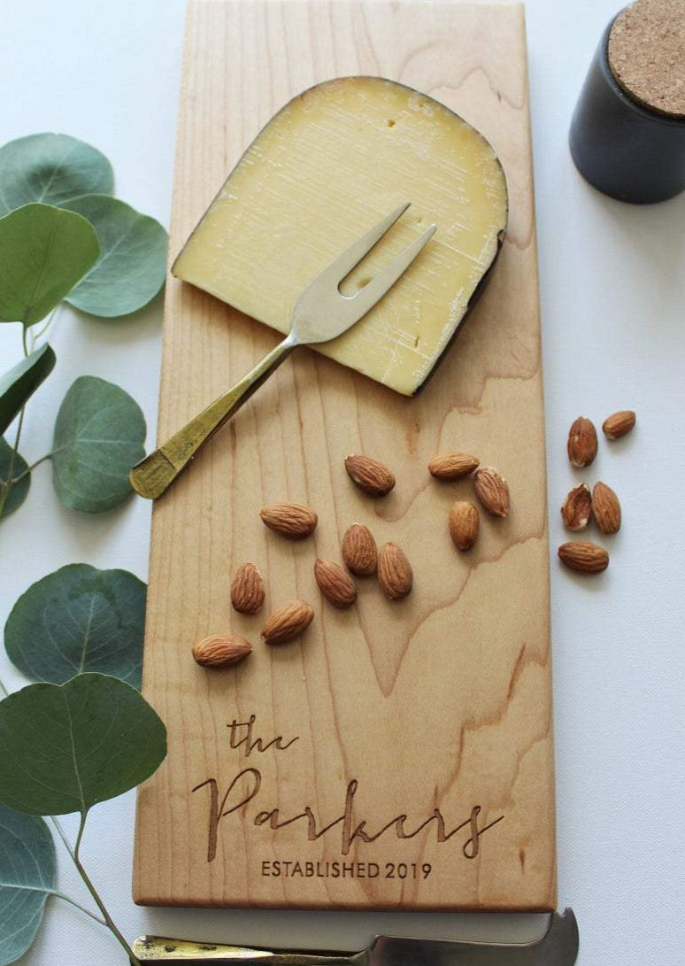 Personalized Cheese Charcuterie Board Custom Engraved SugarTreeGallery