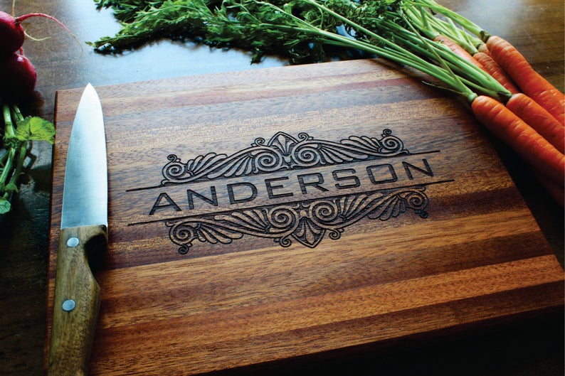 Personalized Cutting Board Custom Engraved For Mothers Day