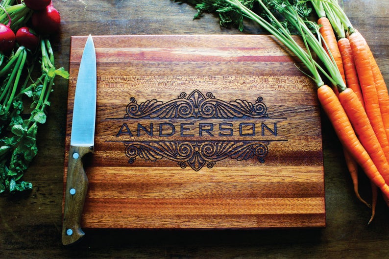Personalized Cutting Board Custom Engraved For Mothers Day