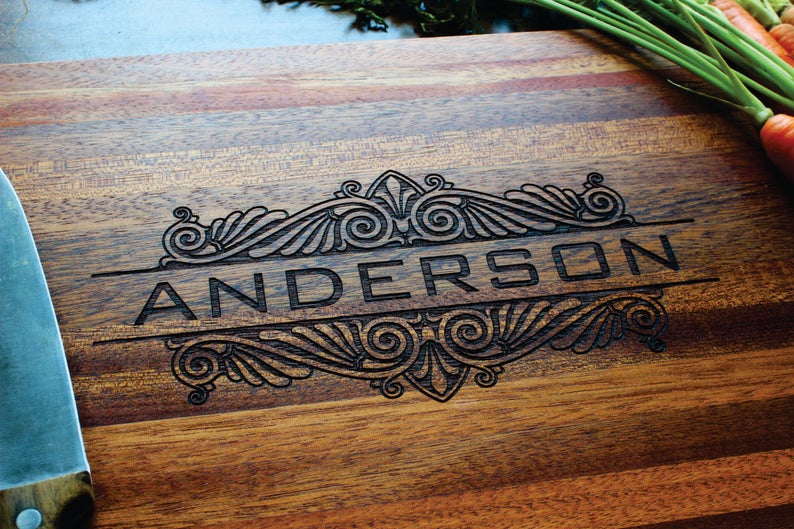 Personalized Cutting Board Custom Engraved For Mothers Day