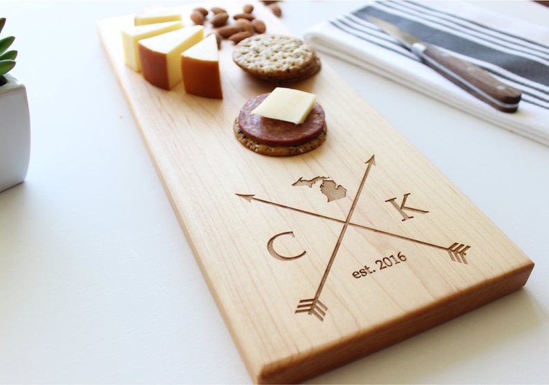 Personalized Cheese Charcuterie Board Custom Engraved To Order
