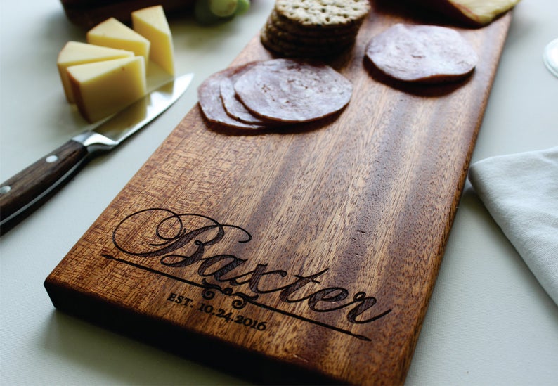 Personalized Cheese Charcuterie Board | SugarTreeGallery