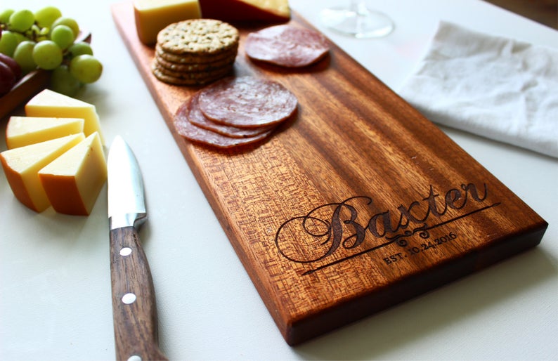 Personalized Cheese Charcuterie Board | SugarTreeGallery