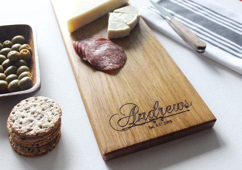 Personalized Cheese Charcuterie Board | SugarTreeGallery