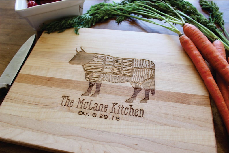 Personalized Cutting Board Custom Engraved For Fathers Day