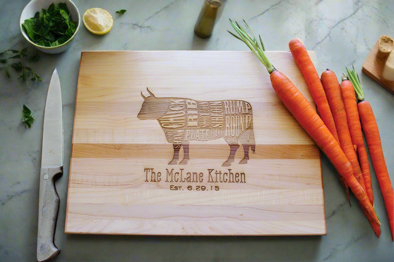 Personalized Cutting Board Custom Engraved For Fathers Day