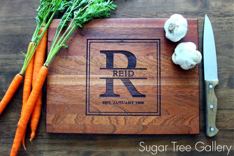 Personalized Cutting Board Custom Engraved For Mothers Day
