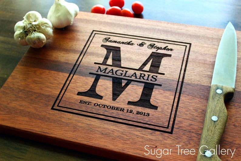Personalized Cutting Board Custom Engraved For Mothers Day