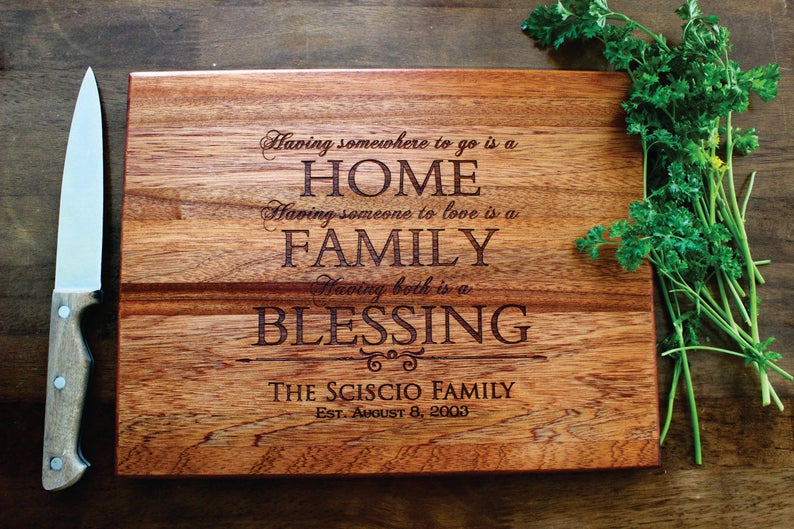 Personalized Cutting Board Mothers Day or Christmas Gift for Mom - Sugar  Tree Gallery