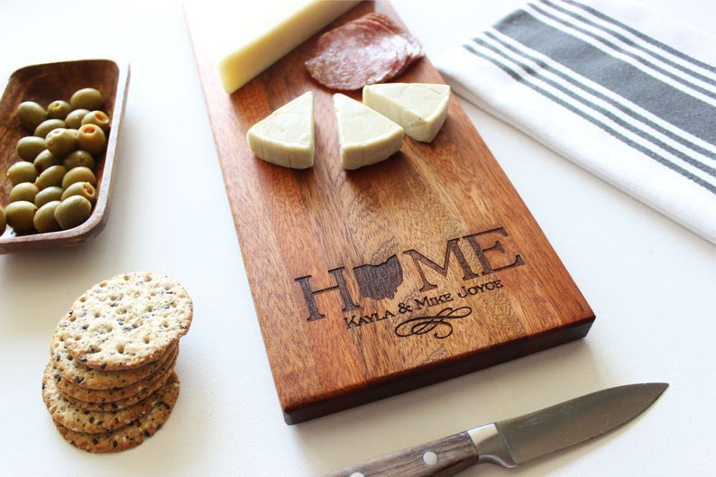 Personalized Cheese Charcuterie Board Custom Engraved To Order