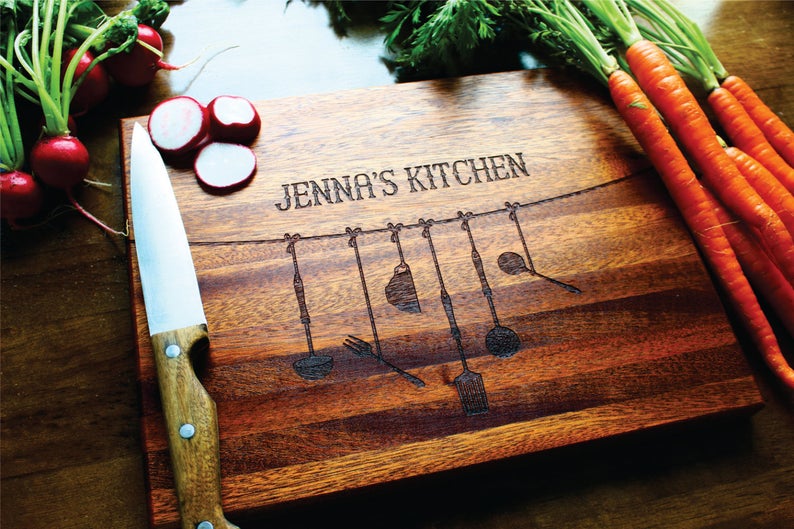 Personalized Cutting Board Custom Engraved For Mothers Day