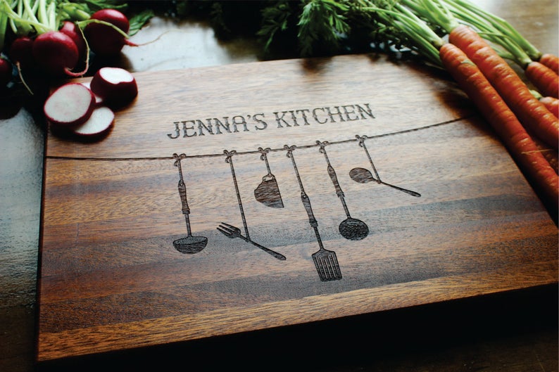 Personalized Cutting Board Custom Engraved For Mothers Day