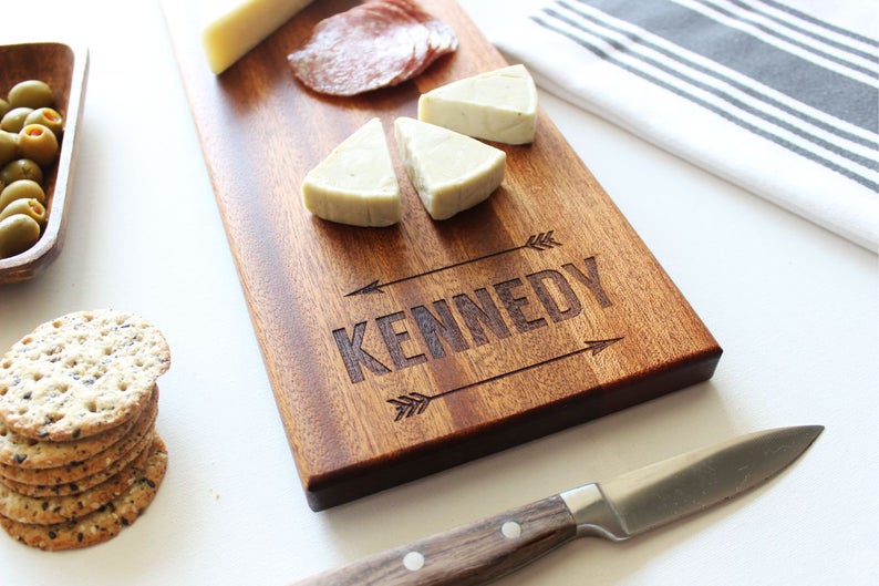 Personalized Cheese Charcuterie Board Custom Engraved SugarTreeGallery