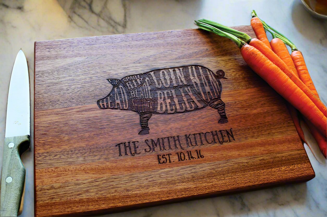 Personalized Cutting Board Custom Engraved For Mothers Day