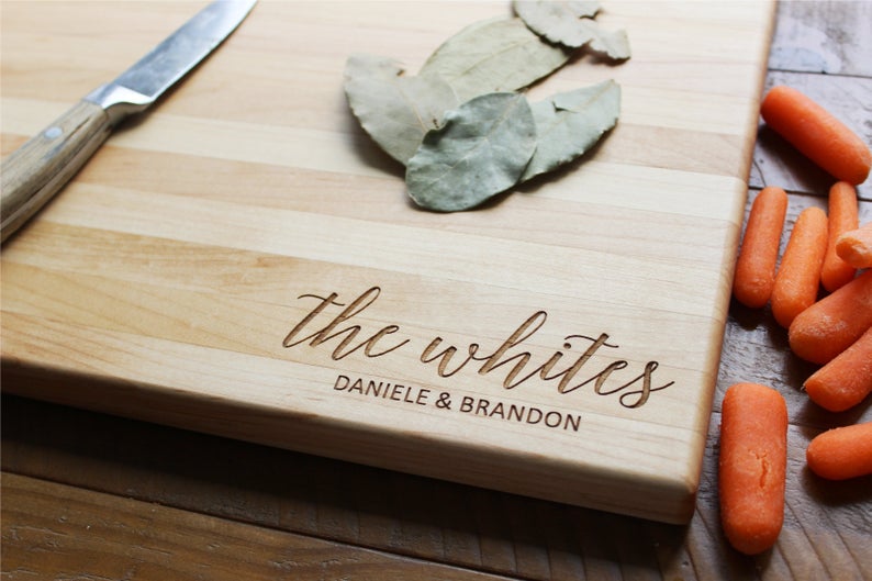Custom Engraved Cutting Board | Sugar Tree Gallery