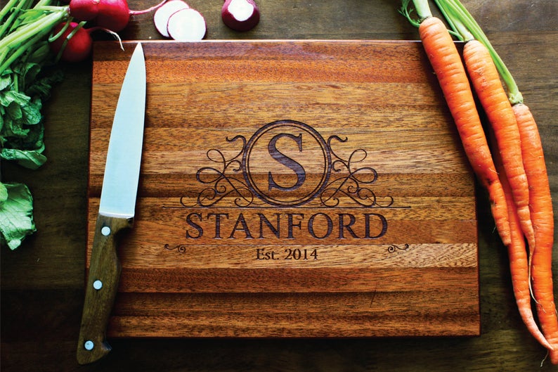 Personalized Cutting Board Custom Engraved For Mothers Day