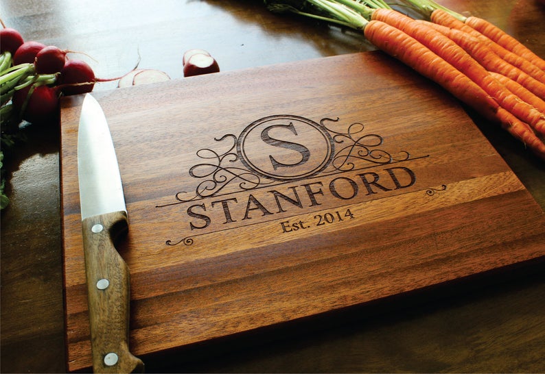 Personalized Cutting Board Custom Engraved For Mothers Day
