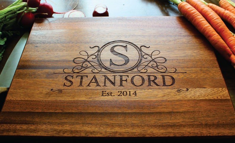 Personalized Cutting Board Custom Engraved For Mothers Day
