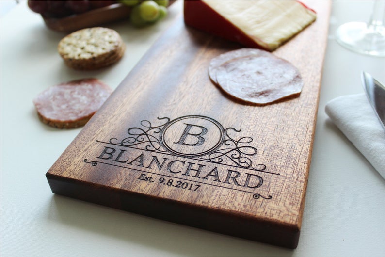 Personalized Cheese Charcuterie Board | SugarTreeGallery